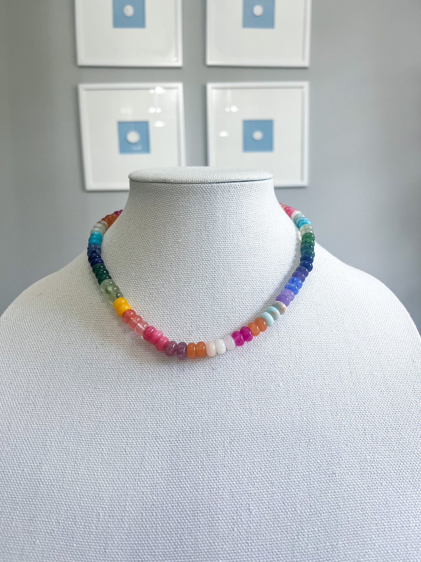 Colorful candy necklace