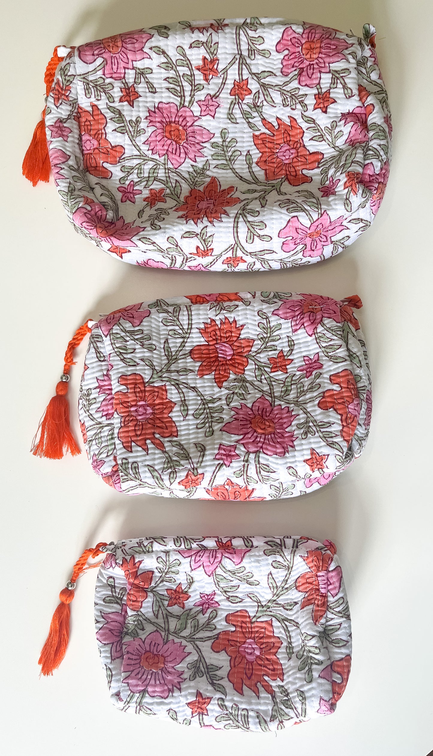 Block print cosmetic bag III