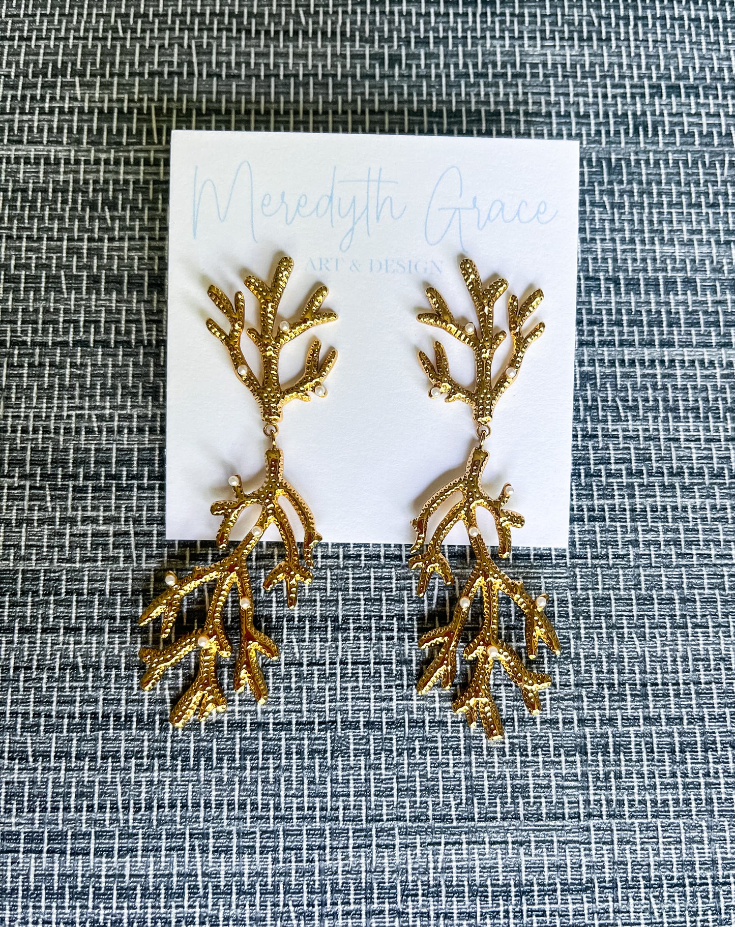 Coral earrings