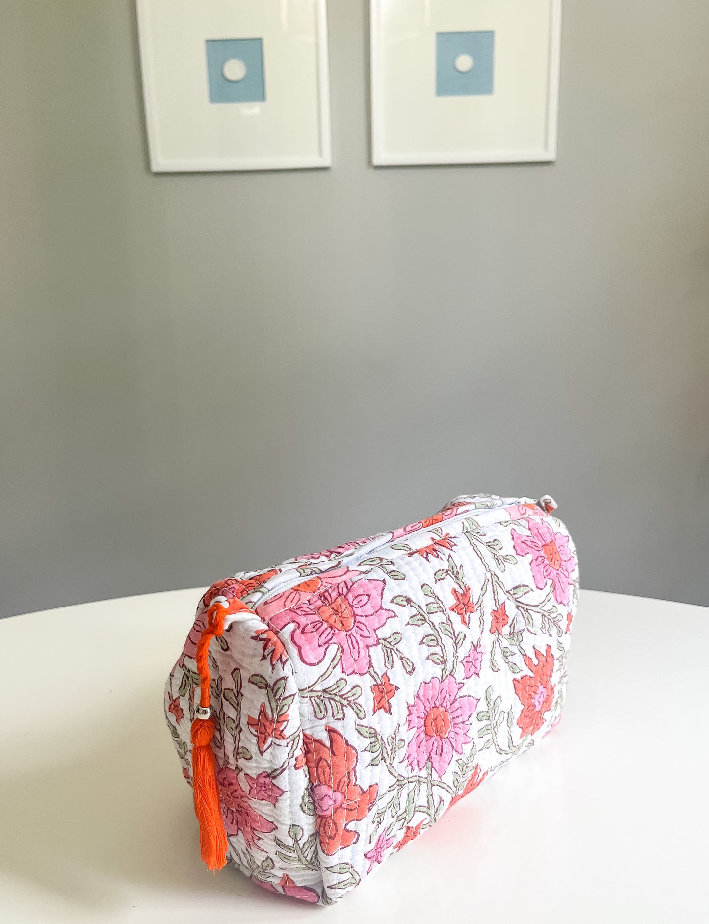 Block print cosmetic bag III