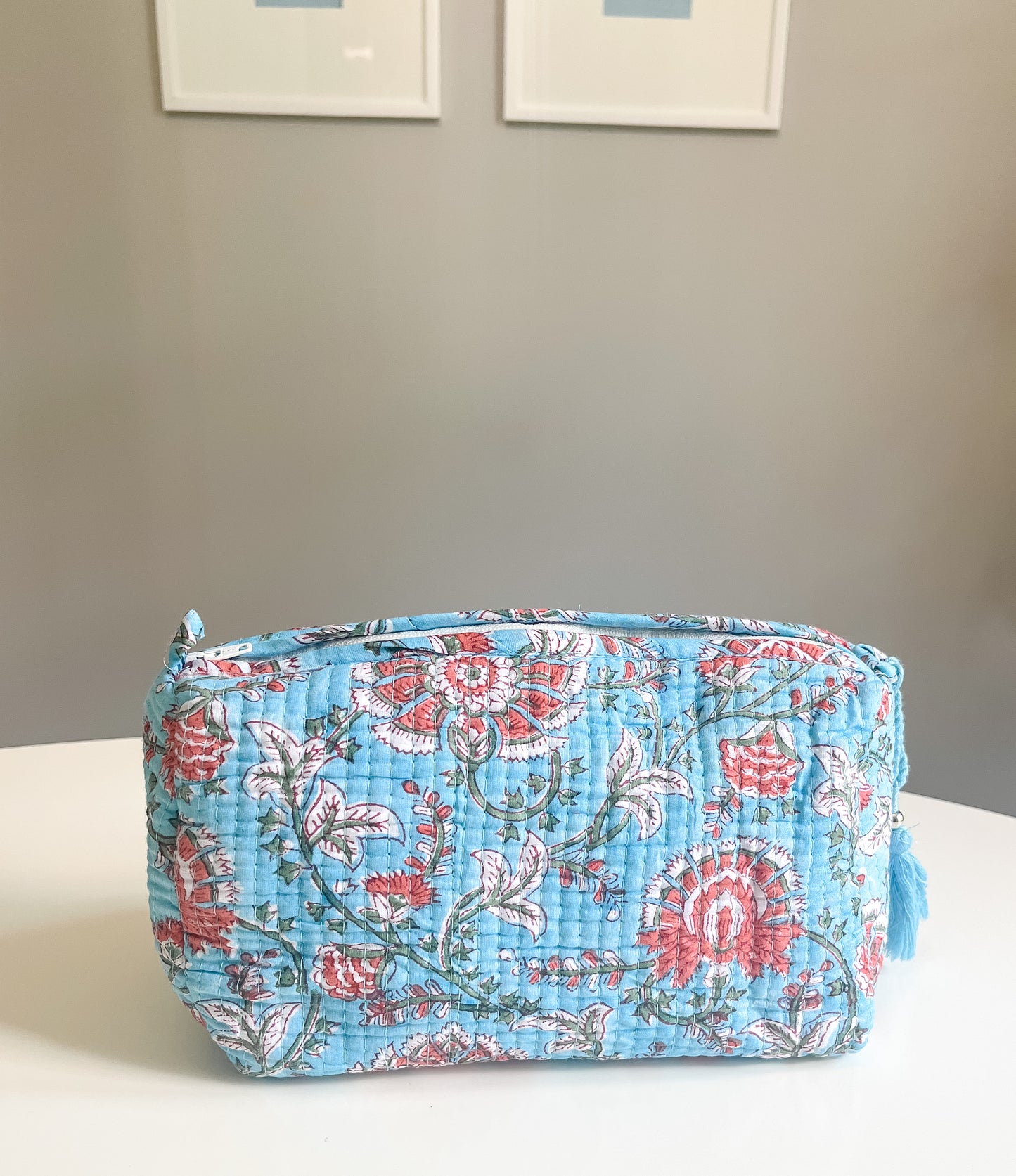 Block print cosmetic bag IV
