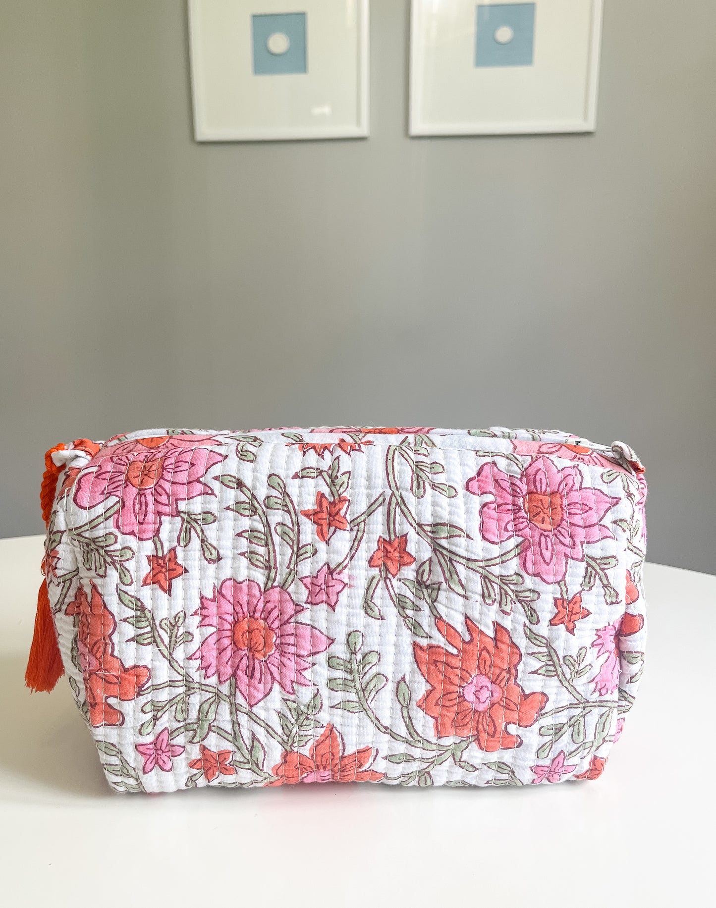 Block print cosmetic bag III