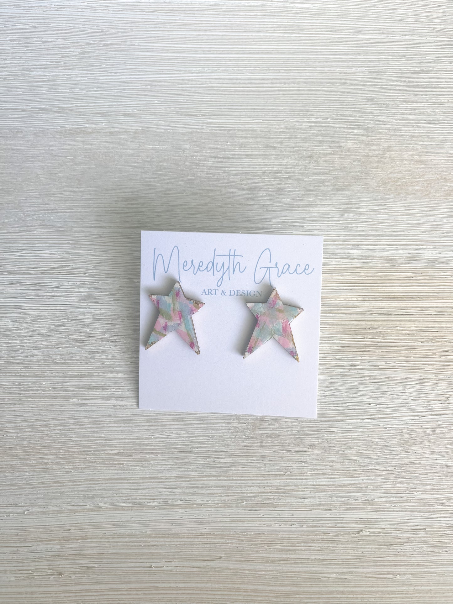 Abstract star earrings l