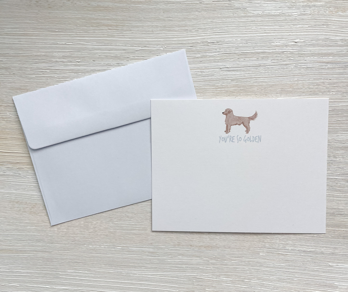 You’re so golden notecard