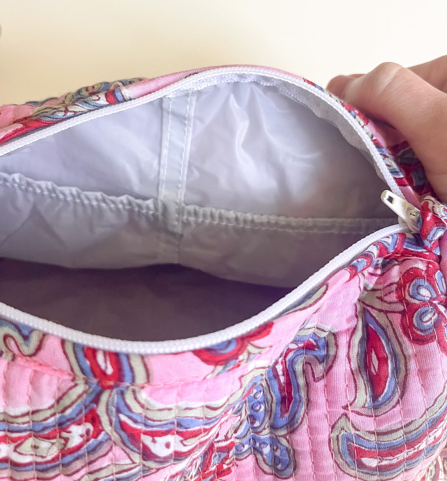 Block print cosmetic bag II
