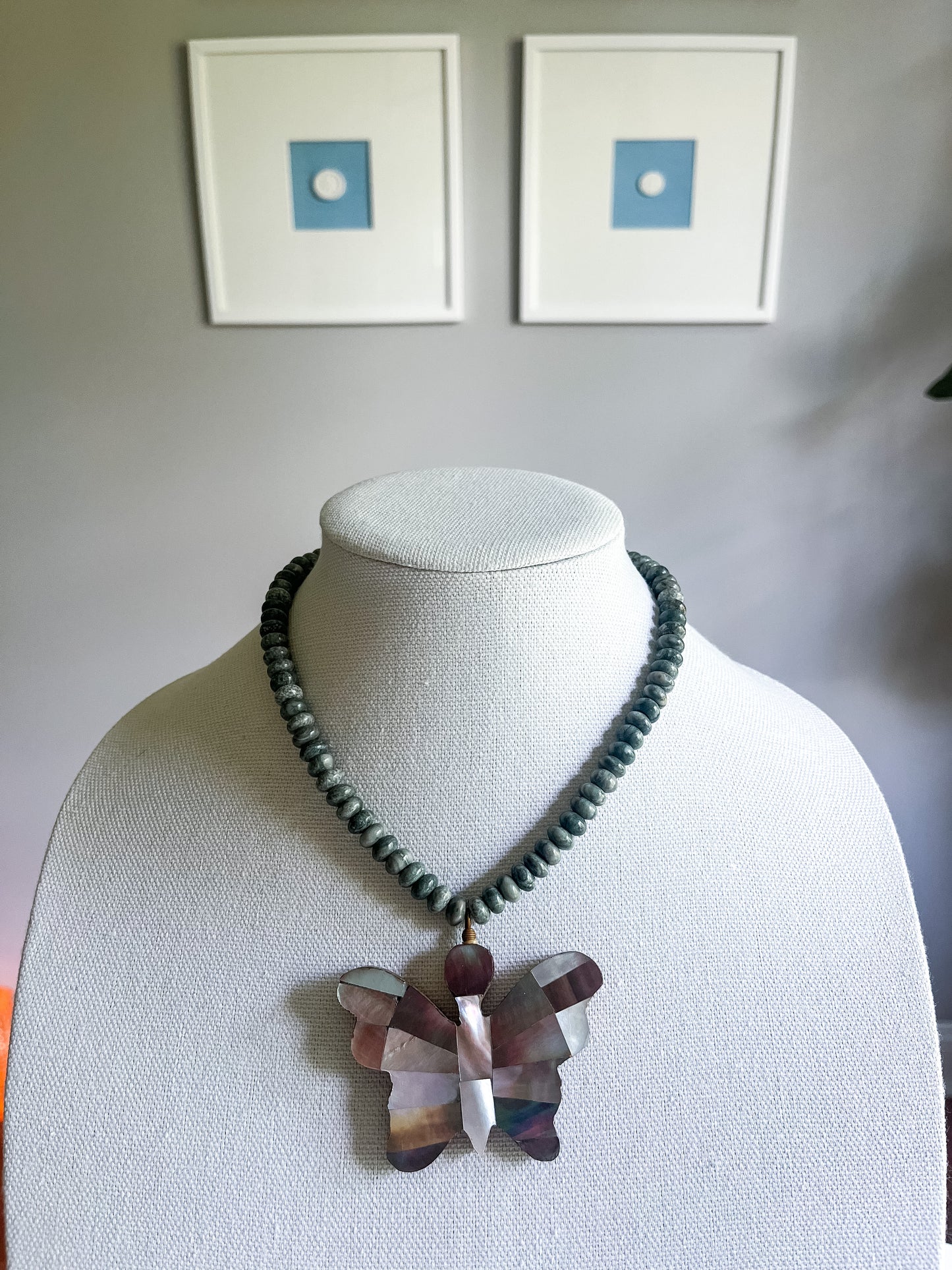Butterfly shell necklace