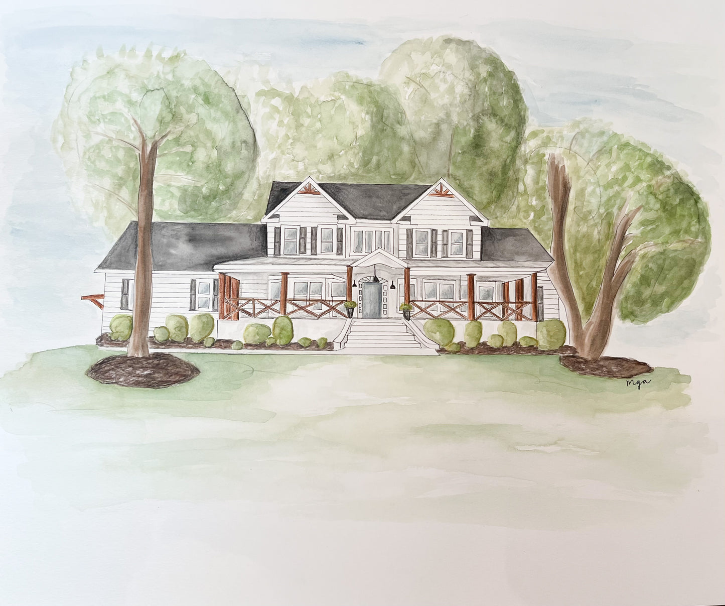 Custom house portrait